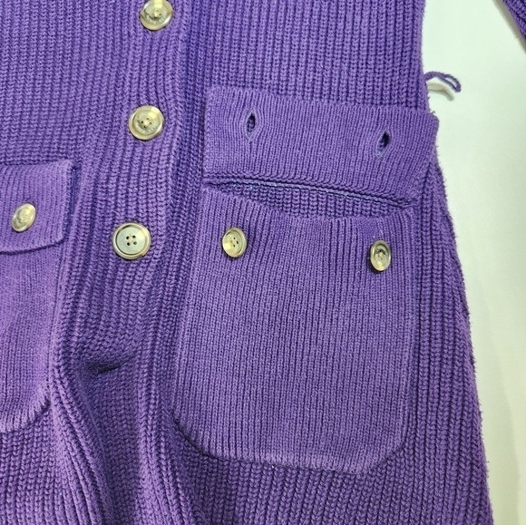 Lauren Ralph Lauren Knit Cardigan Sweater Tunic, Size Small - Picture 7 of 12